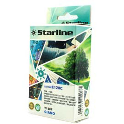 Immagine di Starline - Cartuccia ink - per Epson - Ciano - C13T12824010 - 7ml [JNEP128C]