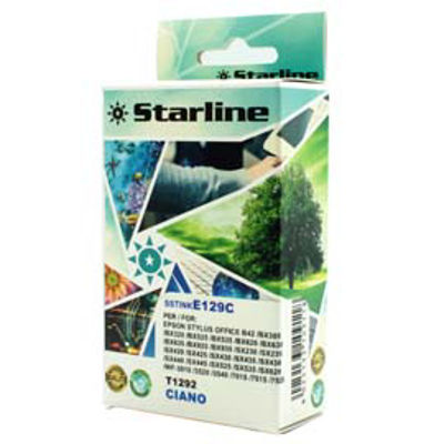 Immagine di Starline - Cartuccia ink - per Epson - Ciano - C13T12924010 - 10ml [JNEP129C]