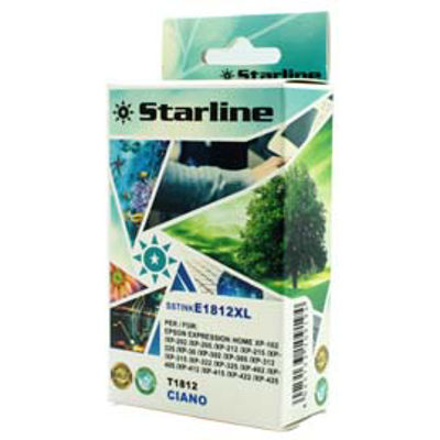 Immagine di Starline - Cartuccia ink - per Epson - Ciano - C13T1812010 - 10ml [JNEP18C]