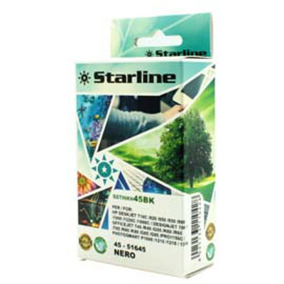 Immagine di Starline - Cartuccia - ink Nero per print c/Hp 45bk 42ml [JRHP45]