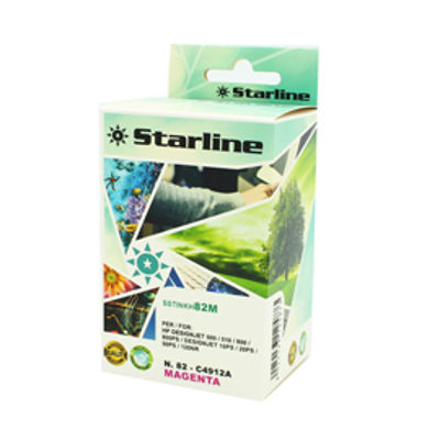 Immagine di Starline Cartuccia ink per Hp N.82 Magenta 69ML [STA-JRHP82C]