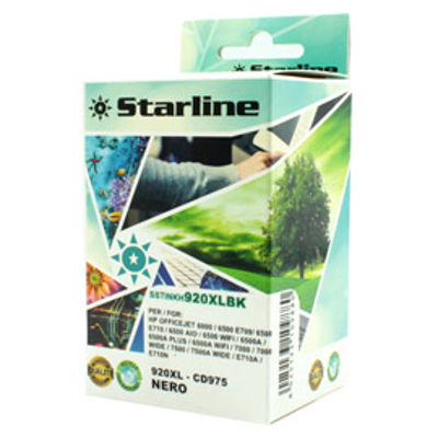 Immagine di Starline - Cartuccia - ink Nero per print c/Hp n. 920 e 920xl con chip [JNHP920B]