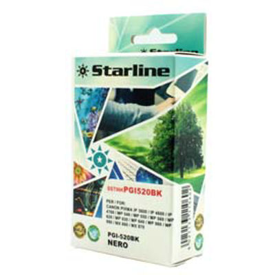 Immagine di Starline - Cartuccia ink - per Hp - Nero - PG520 BK - 19,4ml [JNCA520B]