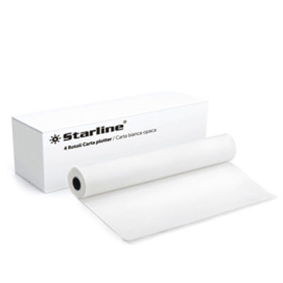 Immagine di Carta plotter - stampa inkjet - 914mm x 50m - 80gr - Starline [STL2531]