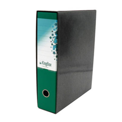 Immagine di REGISTRATORE STARLINE KingBox dorso 8cm F.to protocollo - colore VERDE [RXP8VE]