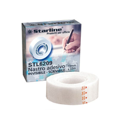 Immagine di NASTRO ADESIVO 19mmx33mt SCRIVIBILE e INVISIBILE Starline [1301stl]