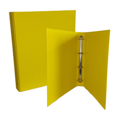 Immagine di Raccoglitore King - 4 anelli tondi 30 mm - dorso 4 cm - 22x30 cm - rivestimento in PPL - giallo - Starline [CPPL4-30GI]