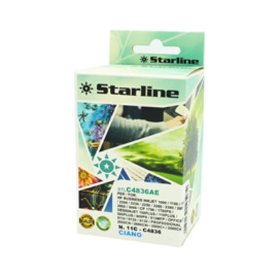 Immagine di Toner Starline Ciano BASIC per HP BUSINESS INKJET 1000 / 1100D / 1100 DTN / 110 [JRHP11C]