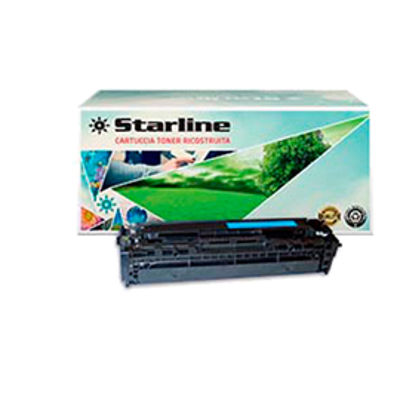 Immagine di Starline - Toner Ricostruito - per Hp - Ciano - CE321A - 1.300 pag [1525C-STA]