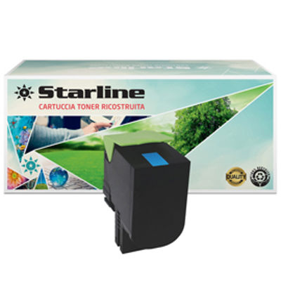 Immagine di Starline - Toner Ricostruito - per Lexmark - Ciano - 70C2HC0 - 3.000 pag [K15823TA]