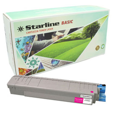 Immagine di Starline - Toner Ricostruito - per Oki - Magenta - 44059211 - 10.000 pag [TROK860M]