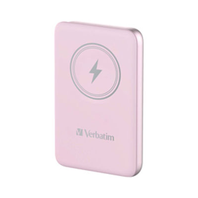 Immagine di Power Bank Wireless Magnetico 10000 mAh Rosa_ Verbatim [32248]