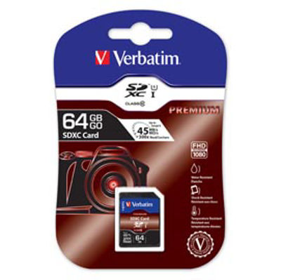 Immagine di FLASH MEMORY CARD VERBATIM - SDXC - 64 GB - 44024 [44024]