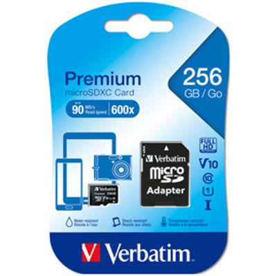 Immagine di Verbatim - Micro SDXC - Con adattatore - 44087 - 256GB [44087]