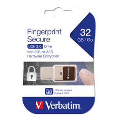 Immagine di Verbatim Usb FingerPrint SECURE USB 3.0 DRIVE 32GB [49337]